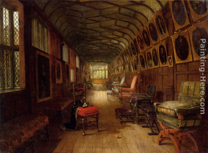 The Brown Gallery - Knole Kent painting - Louise Rayner The Brown Gallery - Knole Kent art painting
